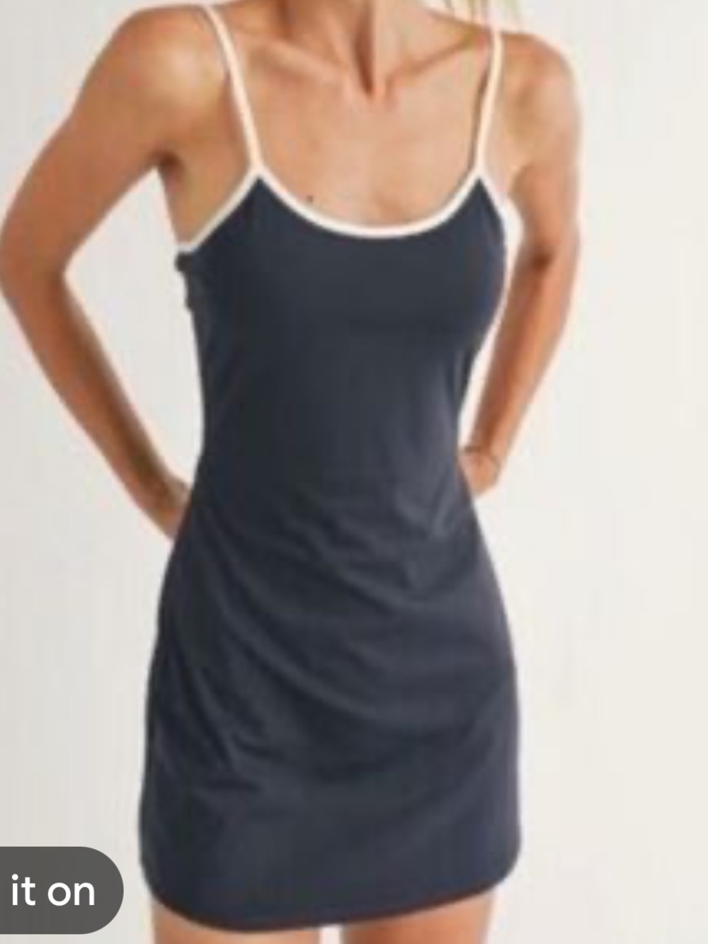 Abercrombie & Fitch Active Dress with Shorts - Size S - Black & White